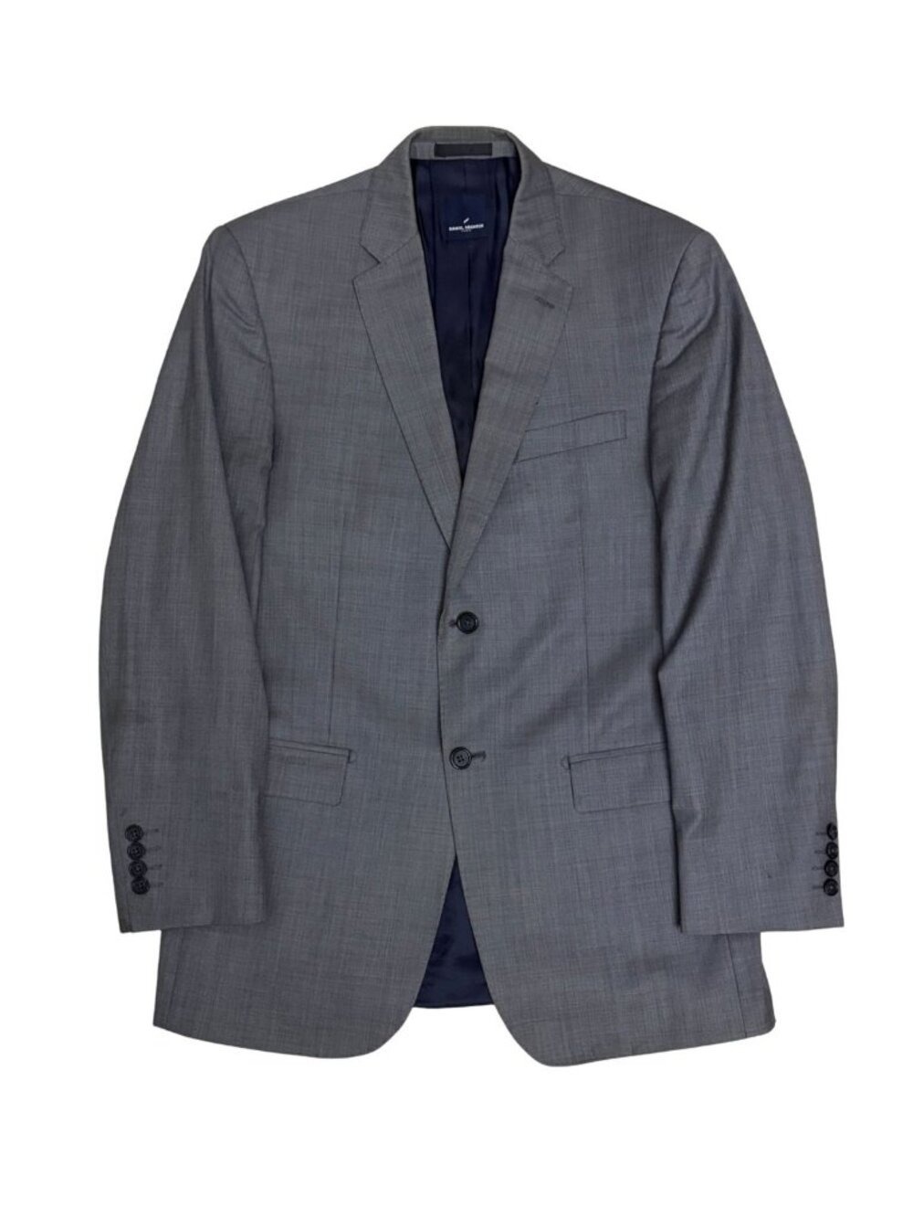 DANIEL HECHTER Blazer Sport Coat Grey Business Casual Work Luxury Jacket 40T